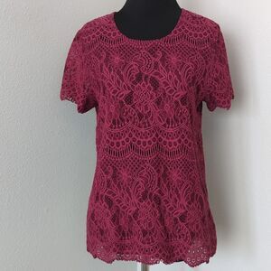 Maurices Maroon Blouse 
